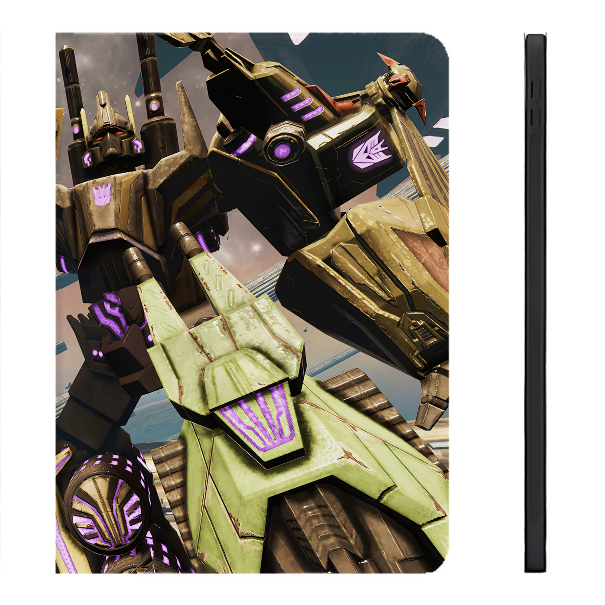 （画像用） Transformers トランスフォーマー IPadケース ペンホルダー付き ブックスタイルデザイン